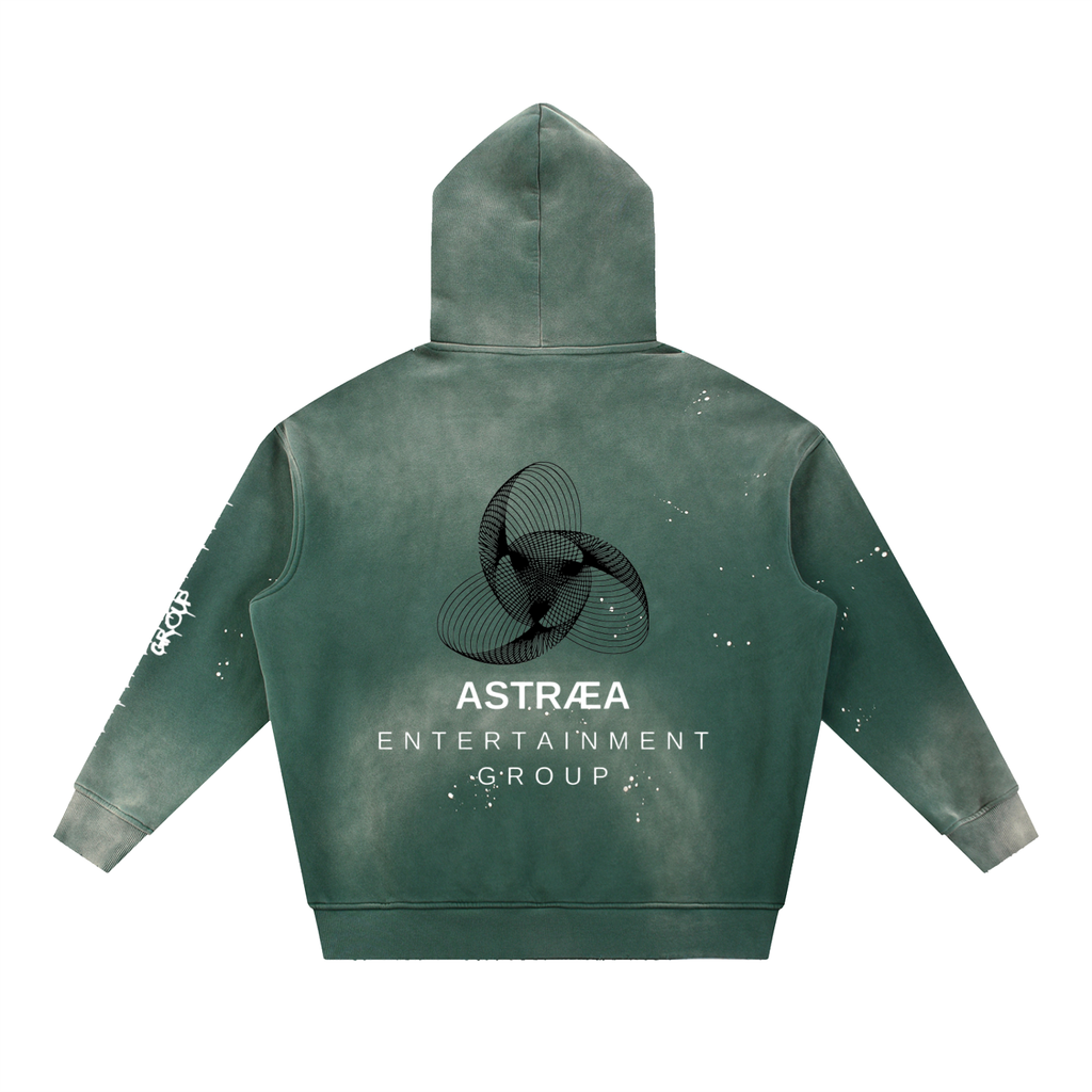 AEG Acid Wash Hoodie (White/Black)