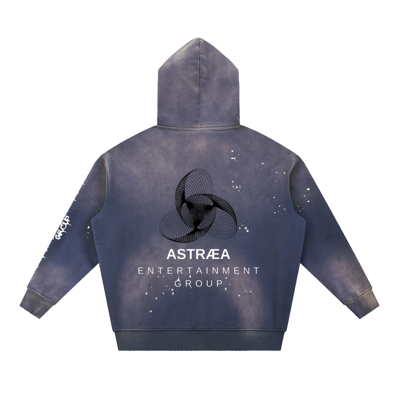 AEG Acid Wash Hoodie (White/Black)