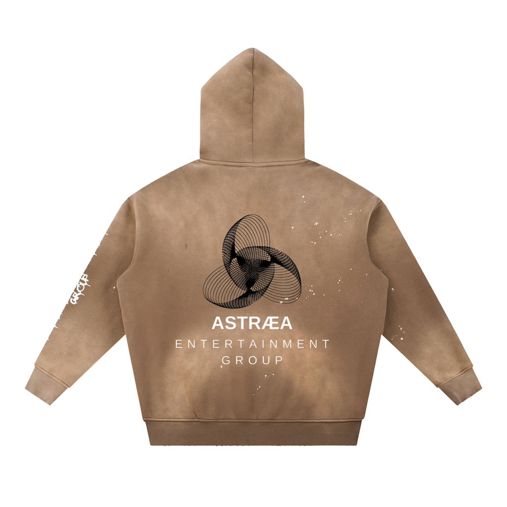 AEG Acid Wash Hoodie (White/Black)