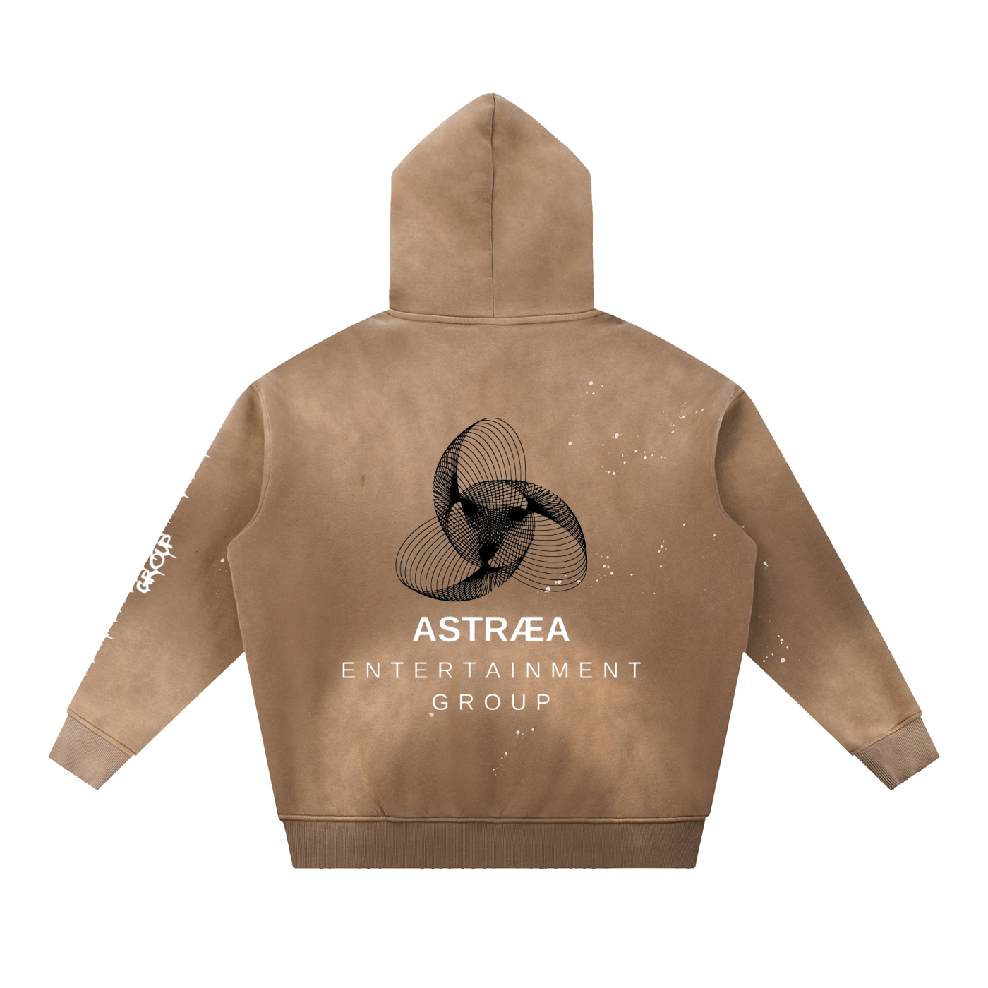 AEG Acid Wash Hoodie (White/Black)